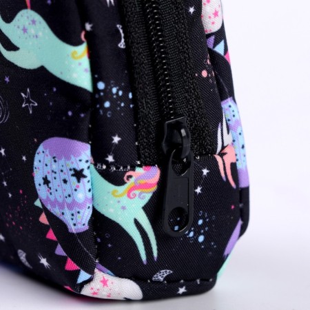 Keychain "backpack Zayka", 10 cm, black color-3