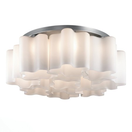 Ceiling Ceiling ST LUCE. SL116.502.09. ONDE. 9x60 watts, E27, 70x70x25 cm, silver color