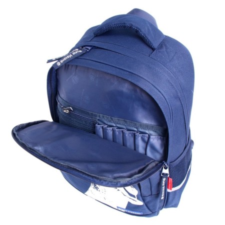 School backpack Bruno VisConti, 40 x 30 x 16 cm, ergonomic back, DAB, blue-7