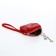 Lightning purse on a zipper, red color