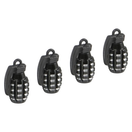 Caps on the tire valve K-5, black, metal, 4 pcs. AVC23-1