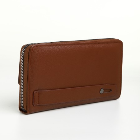 Male clutch on lightning, textura, brown color-1