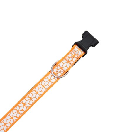 Collar with reflective ornament, 55 x 2.5 cm, orange-5