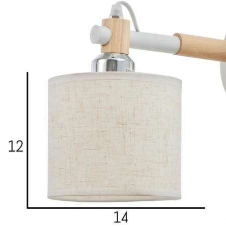 Bra 1070/1wt E27 60W white 25x15x18 cm-3