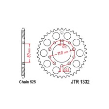 General star JT SPROCKETS JTR1332-37, chain 525, 37 teeth