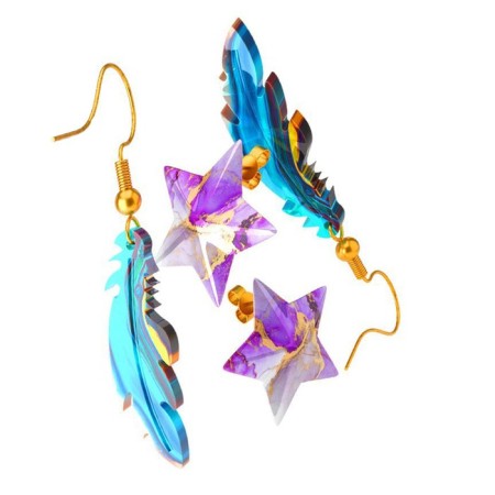 Set for experiments "epoxy resin", earrings, in a bag