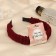 Hair cap "Caroline" Geometry, 3 cm, burgundy