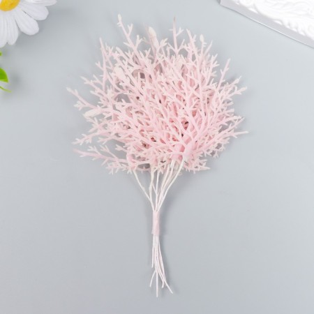 Artificial plant for creativity "Juniper" 1 bouquet = 10 branches pink 15 cm