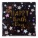 Paper napkins “Happy birthday”, 33x33 cm, set 20 pcs., Black color