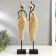 Souvenir Polystone "African in gold, with a rose on the head" Geometry mix 40x7.5x6.5 cm