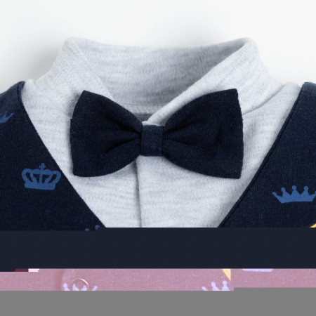 Combineson crumb I am "Crown costume", blue/gray, height 86-92 cm-1