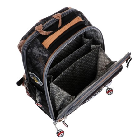 Frame backpack 35 x 26 x 14 cm, Across HK22, filling: bag, pencil case, blue HK22-4-12