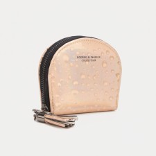Women's wallet with lightning, gold color