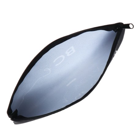The pencil case is soft, 1 compartment, 110 x 205 mm, flat, Hatber "Enches everything!" Black NPK_63181-3