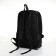 City backpack of artificial leather with lightning, 5 pockets, black color