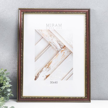 Photo frame Plastic "Mira" 30x40 cm Wenge (plastic screen)-1