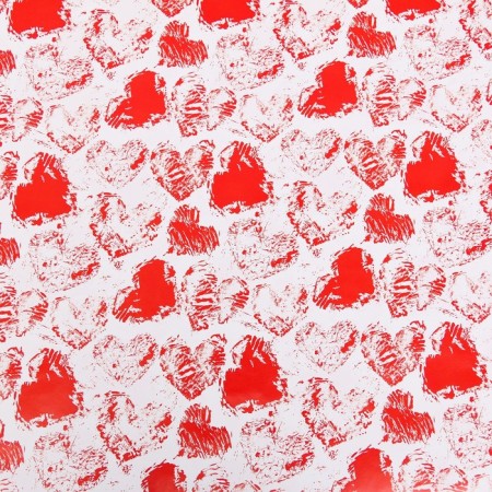 Glossy packaging paper "hearts", 100 x 70 cm, 1 pc.-6
