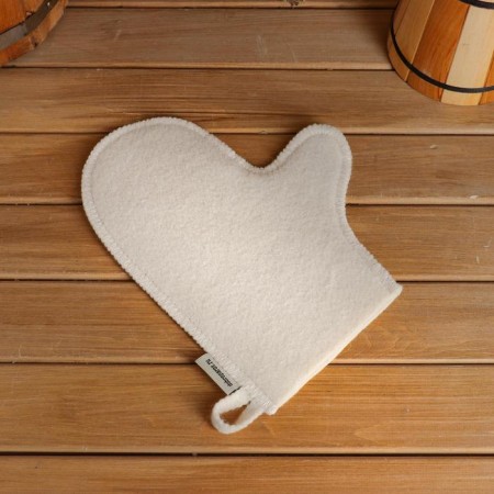 Mitten for a bath with embroidery "February 23" Automat, first variety-2