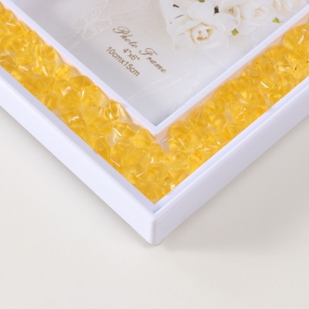 Photo frame plastic 10x15 cm "Yellow pebbles" 2x14.7x19.7 cm-2