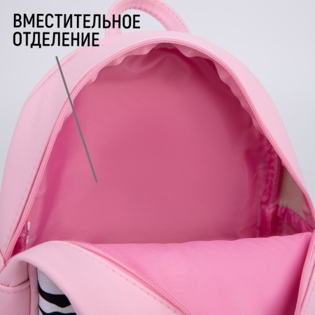 School textile Books “Zebra”, 27x10x23 cm, pink color-2