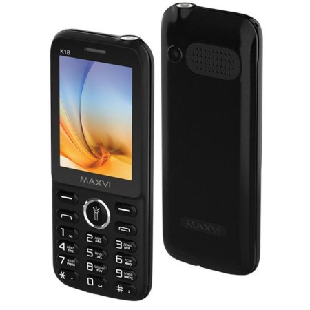 Cell phone MAXVI K18, 2.4 ", TFT, 1.3MP, Microsd, 2SIM, 800 mACH, Black-1
