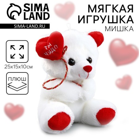Soft toy "You are a miracle", Bear, Mix color