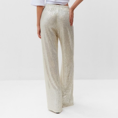 Women's trousers from sequins Mist, p.44, silver-3