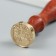 Printing for wax with a wooden handle "Christmas ball" 9x2.5x2.5 cm