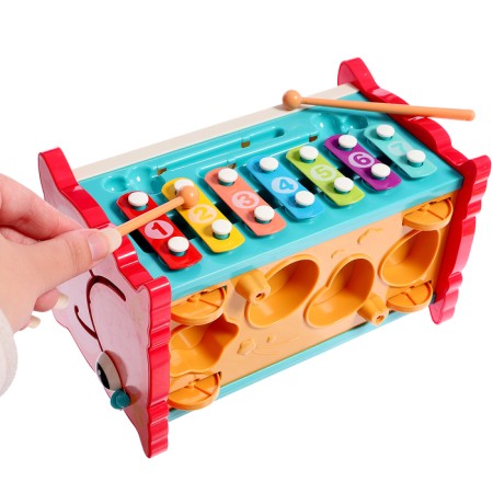 Developing toy "Sorter-Sovushka", 15 in 1, with mobile elements-10