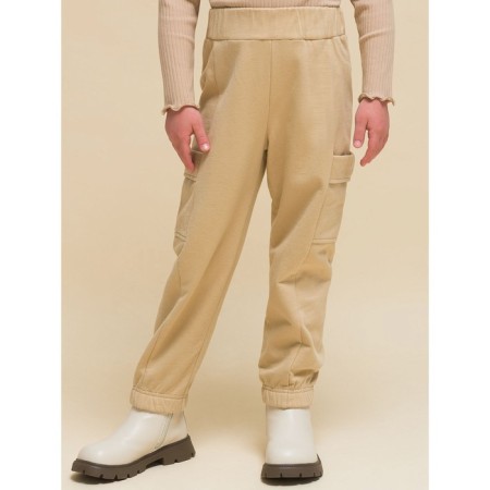 Pants for girls, height 116 cm, sandy color-3