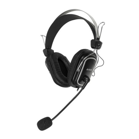 Headphones with A4Tech HS-50 microphone Black 2.5m monitor headband