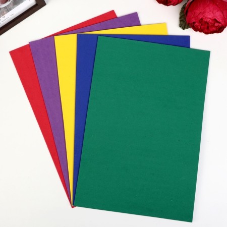 Foamiran's set with glitter "Astra Creative" Assorted, 20x30cm, 2mm, 5pcs-4
