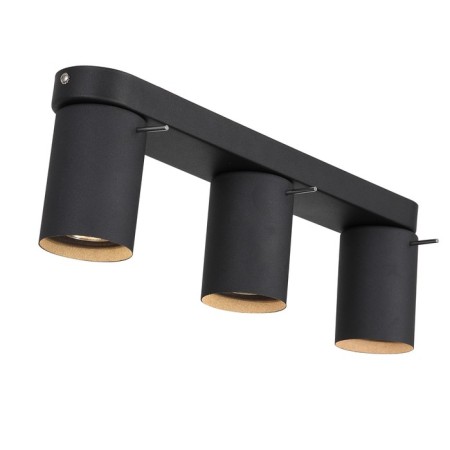 STAST ST LUCE. SL597.401.03. 3x3 watts, GU10 LED, 3000K, 47x15 cm, black color, chrome-2