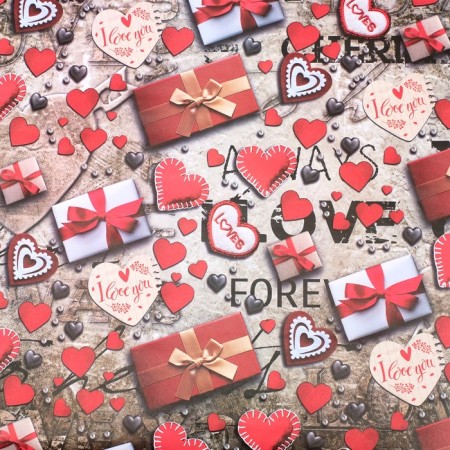 Package paper, glossy "Love", 70 x 100 cm-3