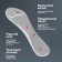 Half -slopes for shoes, with an adolescent, amortizing, massage, adhesive, silicone, 20.5 × 7.5 cm, steam, transparent color