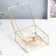 Casket glass with a metal frame "Square with faces" gold 5x12x12 cm
