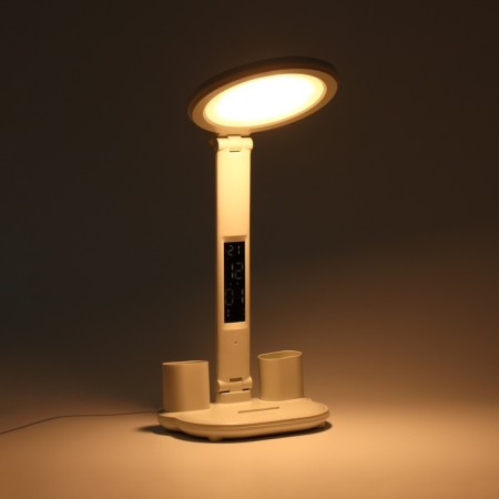 Clock - electronic lamp: calendar, thermometer, organizer, 7 watts, 40 LED, 3 modes, USB-3