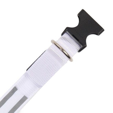 Collar with backlight double strip size m, Osh 40-48 x 2.5 cm, 3 glow modes White-9