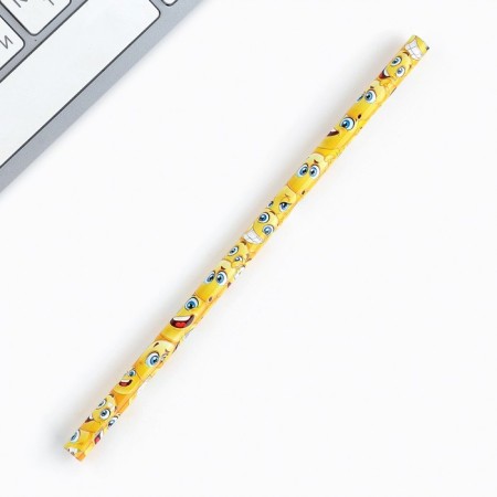 Pencil is a simple black -granographic without an eraser "Smile"-2