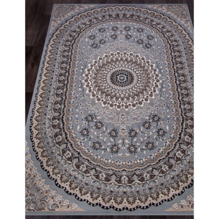 Rectangular carpet Merinos sierra, size 80x150 cm, color Blue-Brown 2-1
