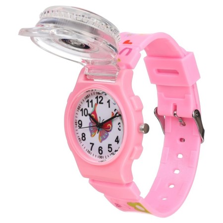Watch is a wrist-on, "Butterflies", D-3.5 cm, silicone strap L-21.5 cm-2