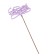 Topper wooden "Happy Birthday" Lilac 13x8 cm