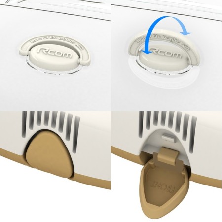 Incubator, 20 eggs, automatic coup, 65 V, with ovoscope, rcom-5