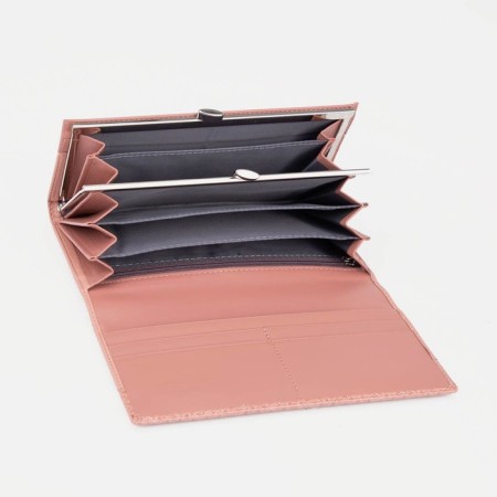 Women's wallet on magnets, pink color-2