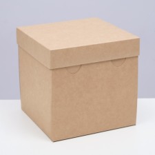 The box is folding, the lid is crap, 15 x 15 x 15 cm