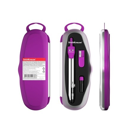 Ready-made Erichkrause S-Cool, 3 subjects, maximum radius 21 cm, in case, euro suspension, mix-4