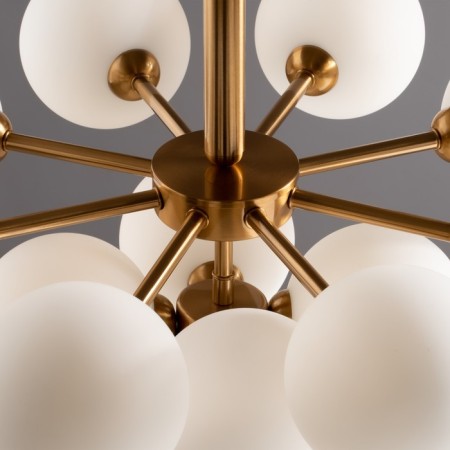 Suspended lamp Inversion, 13xg9, brass color-11