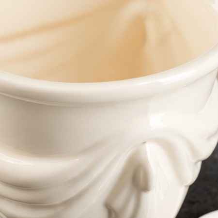 Set of pots 3pcs. "Cosiness" White: 10l, 3.2l, 1l-2