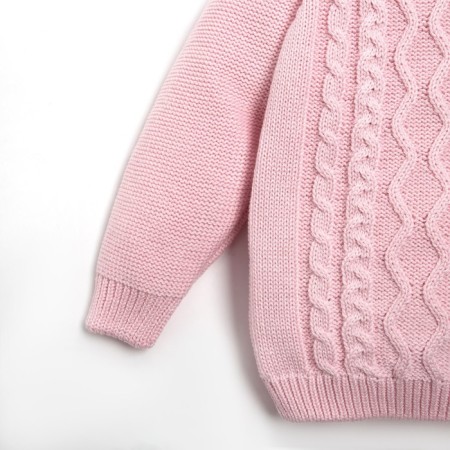 Knitted crumb set "Cute" growth 80-86 cm, pink color-6