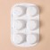 Konfinetta baking form “Figures. Circle ”, silicone, 28 × 18 × 3.5 cm, 6 cells (D = 7.8 cm), white color
